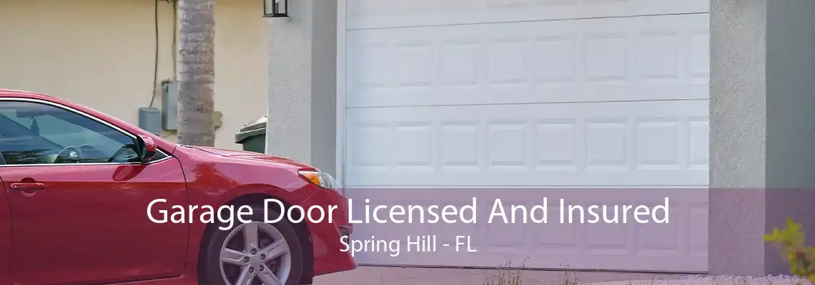 Garage Door Licensed And Insured Spring Hill - FL